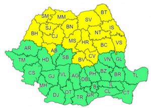 Prognoza meteo ANM: 17 județe, sub cod galben de ploi. Vremea în România, 11 septembrie 2022