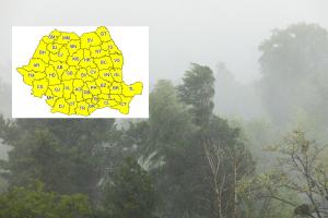 Meteo: Cod galben de vijelii puternice în toată țara. La munte, rafalale de vânt pot depăși chiar și 100 km/h