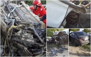 Un şofer şi pasagerul din dreapta au murit, după ce maşina în care se aflau s-a izbit violent de un alt autoturism, în Corbu