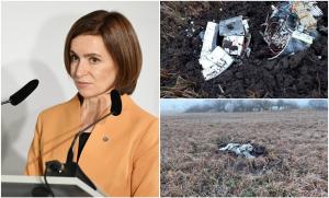 Resturi de rachetă, căzute în R. Moldova. Maia Sandu condamnă dur agresiunile Rusiei: "Atacurile şi uciderea civililor sunt crime de război"