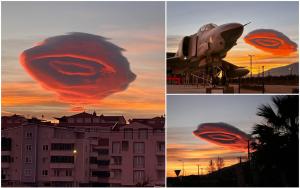 Fenomen meteo impresionant, surprins pe cerul din Turcia. Imagini asemănătoare au mai fost văzute în Franța 