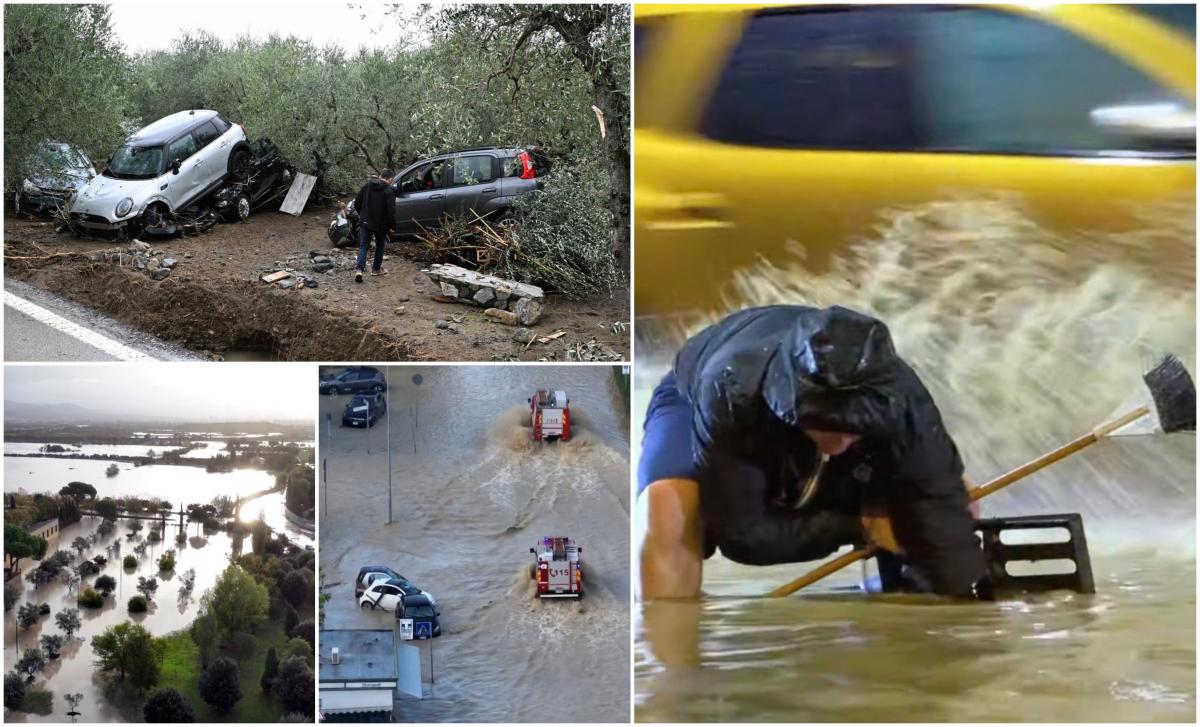 Il clima si è scatenato in Toscana: 5 morti a seguito di alluvioni catastrofiche.  In sole 3 ore sono caduti 200 litri di pioggia per metro quadrato