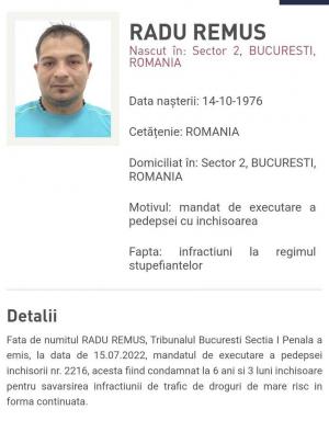 Doi traficanţi de droguri din clanul "Cocalarii", prinşi de poliţiştii din Bucureşti. Erau condamnaţi la mai mulţi ani de închisoare