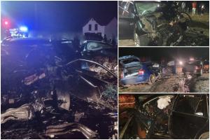 Tinerii care au provocat accidentul teribil din Dumbrăveni, unde o şoferiţă şi-a pierdut viaţa, au murit. Cei doi aveau 17 şi 21 de ani
