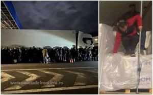 38 de migranţi din Siria, Irak şi Iran, prinşi când încercau să treacă în Ungaria pe la vama Nădlac II. Erau ascunşi într-un TIR cu textile