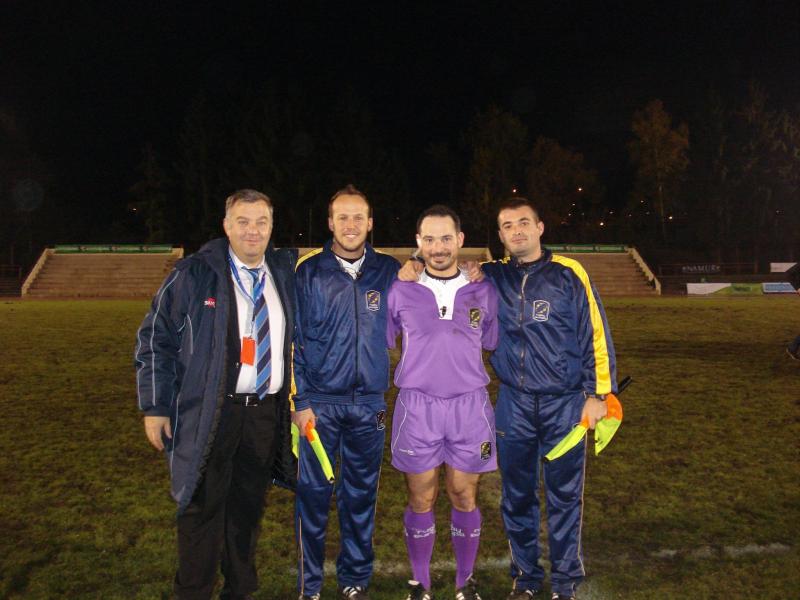 George Bărgăunaş (primul din stânga)