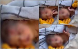 Imaginea unei dureri dincolo de cuvinte: Bebeluș scos de sub dărâmături după 60 de ore, ținând strâns în pumnișorul lui o șuviță din părul mamei