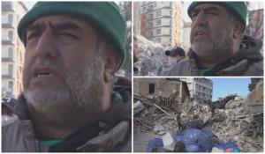 Un bărbat din Turcia trăiește cu speranța că mama lui este în viață, printre dărâmături: "O așteptăm. Este încă acolo, sub ruine"
