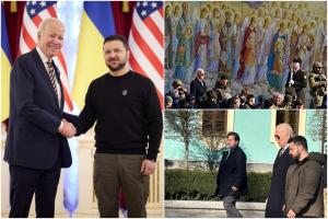 Joe Biden, în Ucraina. Vizita la Kiev a fost ţinută secret până în ultima clipă şi a durat 6 ore. Ce i-a promis lui Zelenski