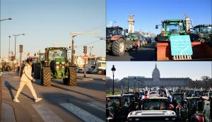 Protest masiv în Franţa: sute de fermieri au intrat cu tractoarele în Paris. Ce îi nemulţumeşte