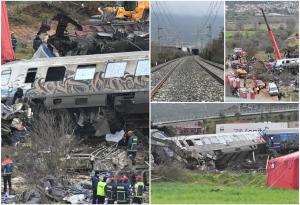 Accidentul feroviar din Grecia: zeci de morţi şi răniţi. Un şef de gară, arestat după ciocnirea frontală a trenurilor care se deplasau pe aceeași linie