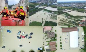 Imaginile dezastrului din Italia. Opt oameni au murit, 5.000 de locuitori au fost evacuați: "Este de nerecunoscut după pagubele suferite"