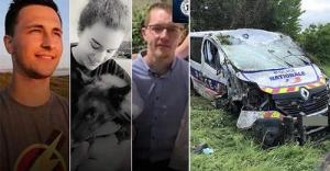 "Ce tristețe infinită". Trei polițiști tineri și-au pierdut viața într-un cumplit accident, după ce mașina în care se aflau a fost violent izbită în plin, în Franța