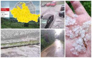 Ciclonul mediteranean ajuns în România a adus primul cod roșu din această primăvară: "Dintr-odată s-a întunecat şi a bătut gheaţa tare"