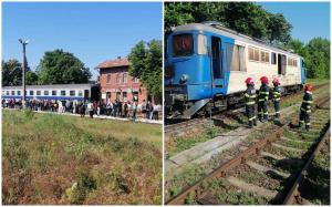 Incendiu la locomotiva unui tren care circula pe ruta Tecuci-Iaşi. 200 de călători s-au autoevacuat