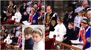 Prinţul Louis a furat toate privirile la Încoronarea Regelui Charles. Fiul lui William, spectacol în timpul ceremoniei de la Westminster Abbey