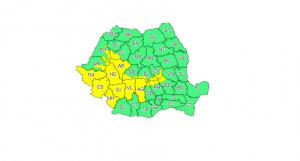 Cod galben de ploi, vijelii şi grindină. Sunt aşteptate furtuni puternice în mai multe judeţe din România
