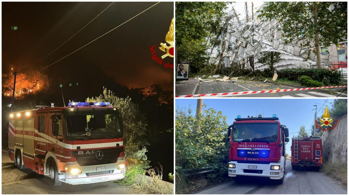 Italia colpita da eventi meteorologici estremi.  Tempeste e grandine hanno devastato il nord, mentre le ondate di caldo stanno devastando il sud.