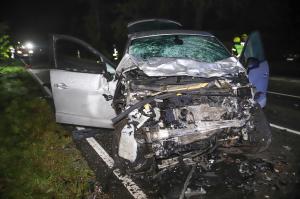 Adolescent mort într-un Audi rupt în două pe contrasens. Jumătate de mașină s-a înfipt în copac, cealaltă jumătate a zburat în șanț, pe un drum din Germania