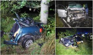 Adolescent mort într-un Audi rupt în două pe contrasens. Jumătate de mașină s-a înfipt în copac, cealaltă jumătate a zburat în șanț, pe un drum din Germania