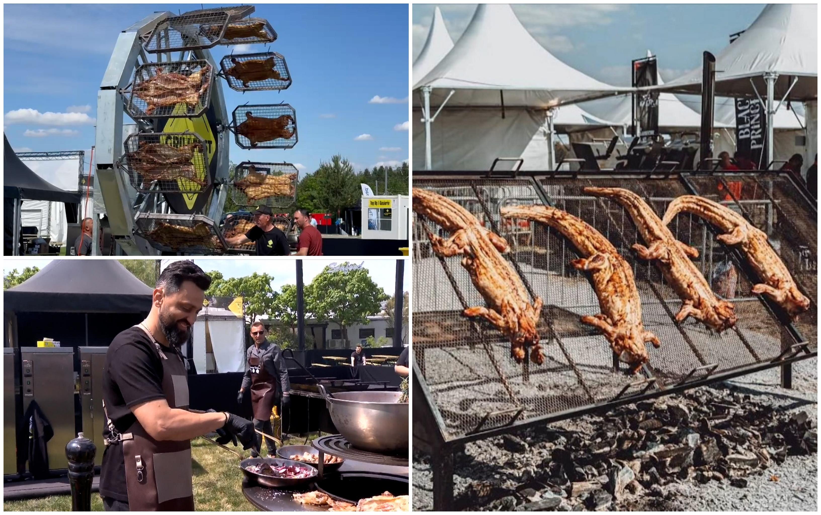 GrillFest 2024. Burger din carne de crocodil şi "carusel" din carne de