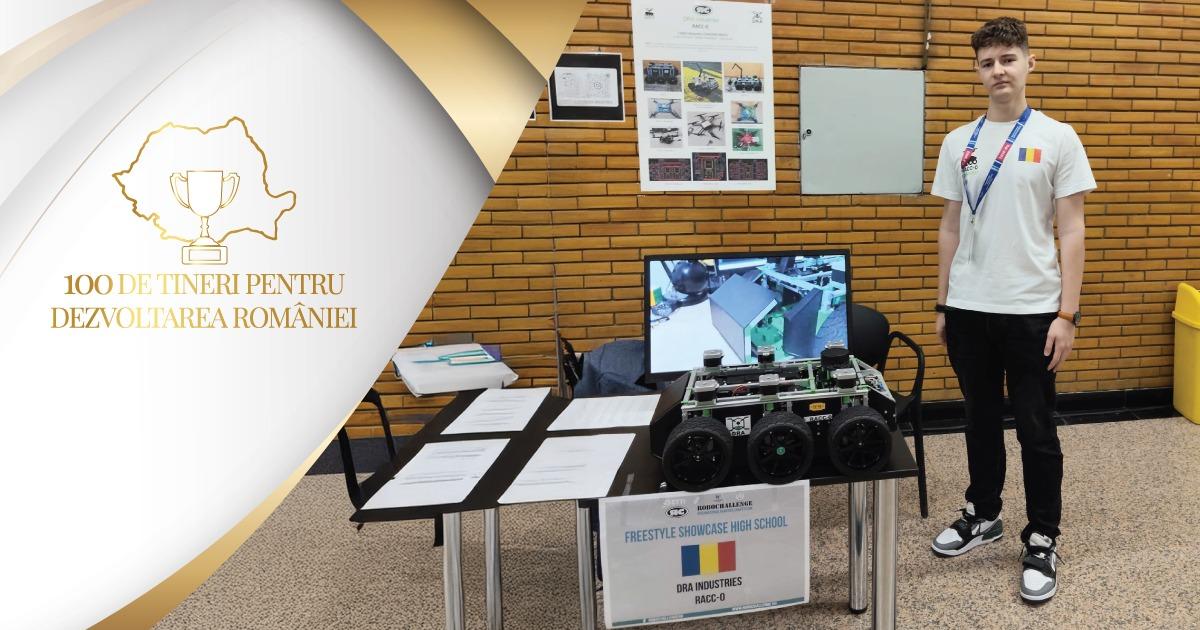 Cătălin Constantinescu, liceanul care a construit un robot salvator: "Poate merge acolo unde oamenii nu pot"