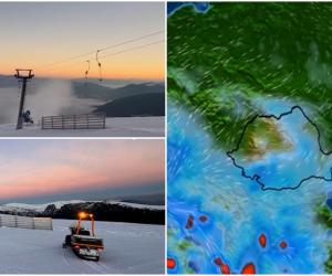 Ninge de Crăciun în București și în sudul țării. Strat de zăpadă de 8 cm