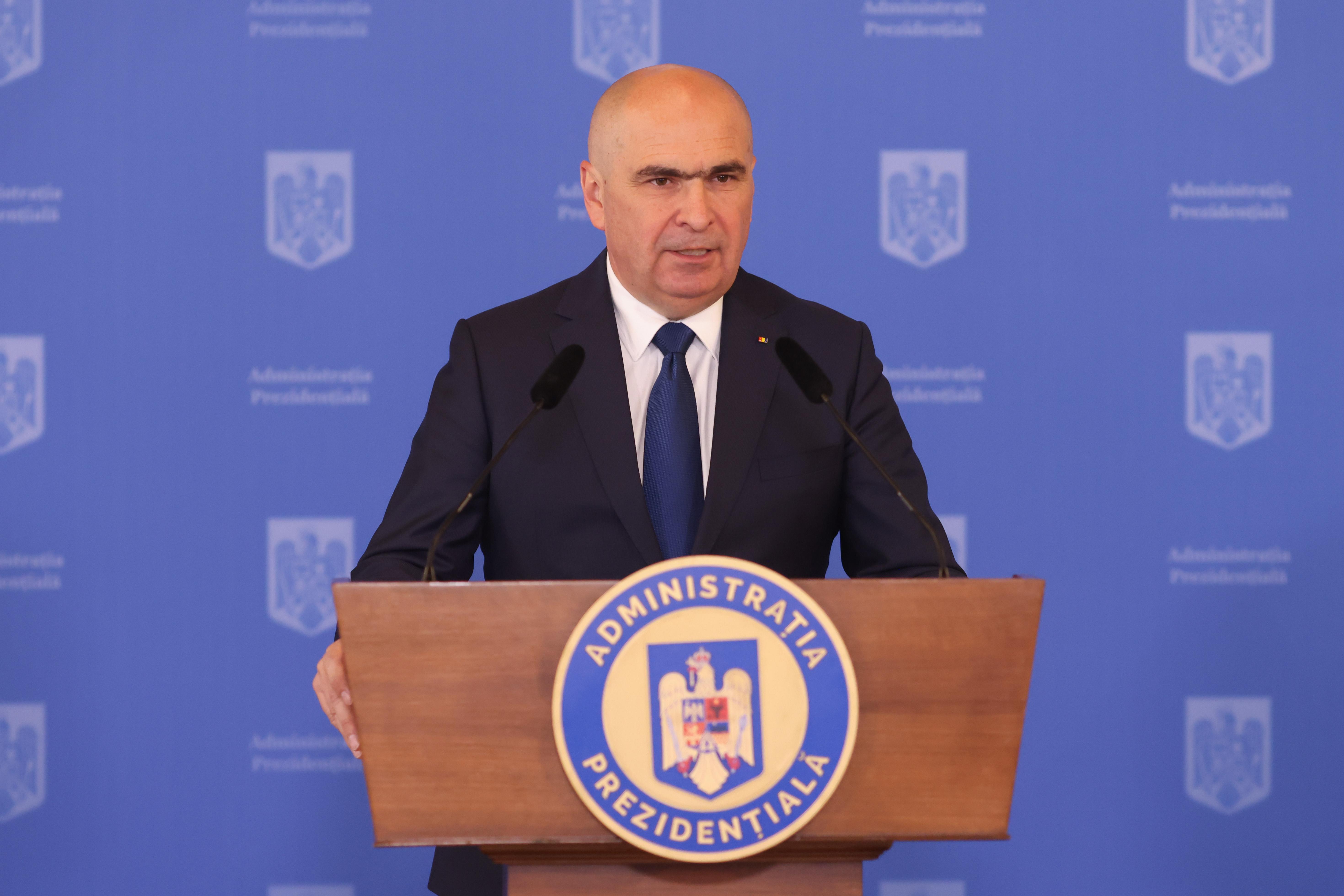 Bolojan pleacă de la Cotroceni după 100 de zile: "Mandatul se va încheia joi. A fost preluat în condiţii dificile, într-un climat de tensiuni sociale"