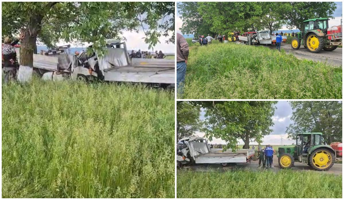 Trei persoane au murit, după ce două autoutilitare s-au ciocnit frontal, după o depăşire neregulamentară, în Vrancea