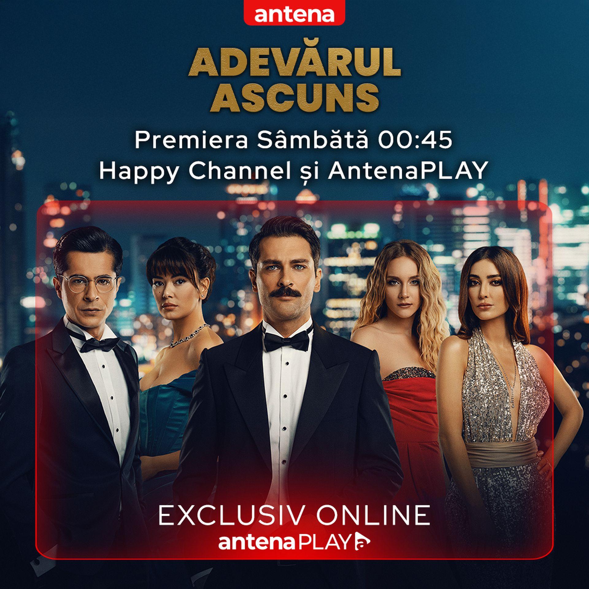Premiera eveniment a serialului Adevărul ascuns la Happy Channel și AntenaPLAY, în acest weekend