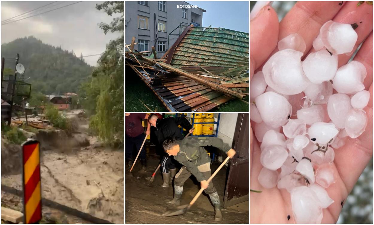 Furtuni devastatoare în țară. Sute de oameni evacuaţi din calea apelor, în Suceava: "Aşa ceva nu am mai văzut"