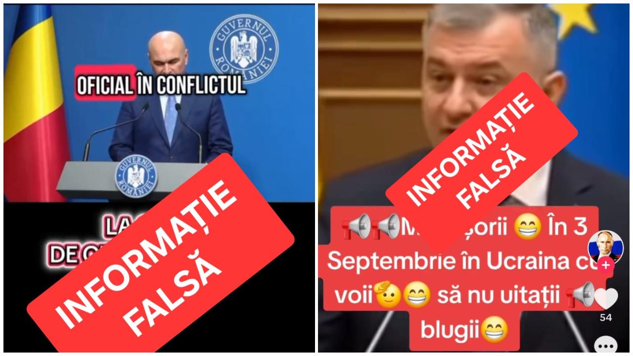Clipuri în care se anunță intrarea României în război, puse în circulație pe net. Avertismentul MAI: Fake news