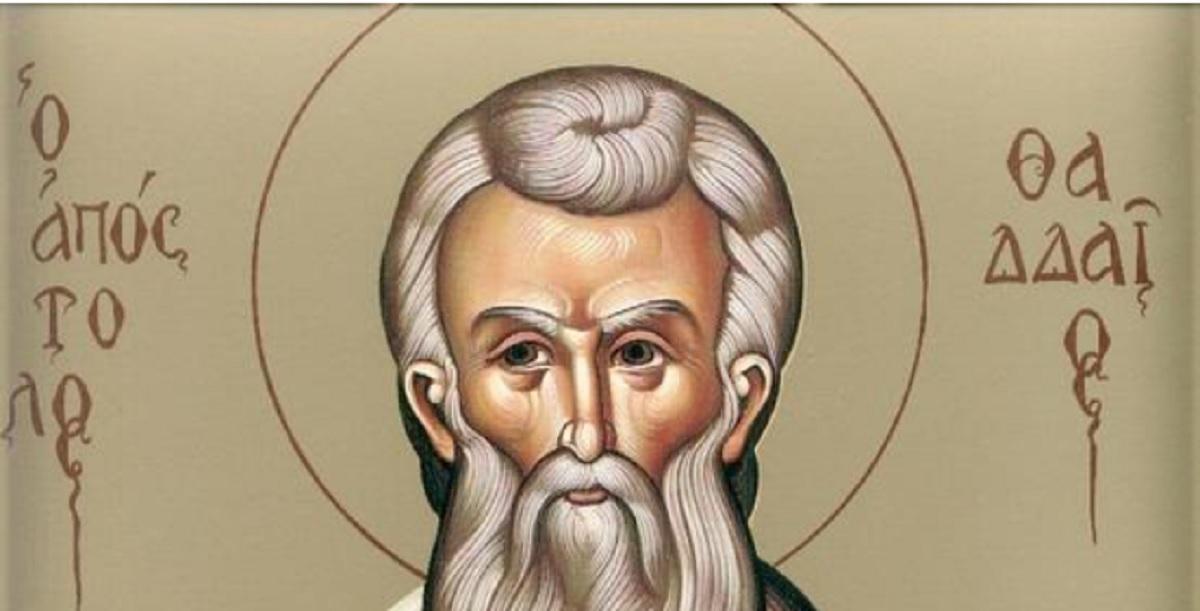 21 august, Sfântul Apostol Tadeu. Sărbătoare cu cruce neagră în calendarul ortodox