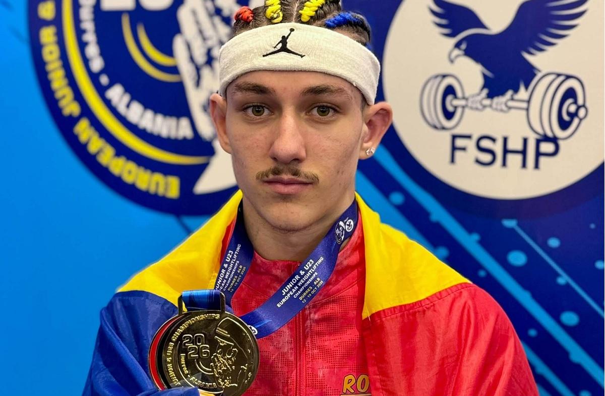 Ion Daniel Dorobete, aur la Europenele de haltere pentru juniori şi tineret