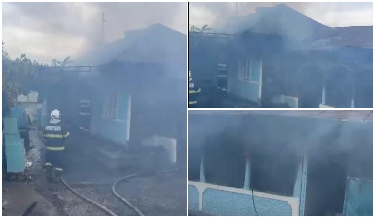 Femeie de 85 de ani, găsită carbonizată într-o casă cuprinsă de flăcări din Galați