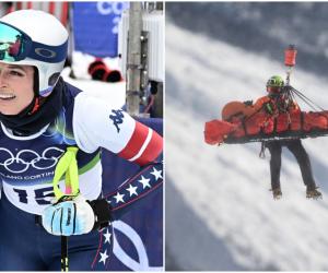 Schioarea Lindsey Vonn, accident grav la JO de Iarnă, la 13 secunde după start. A fost preluată cu elicopterul