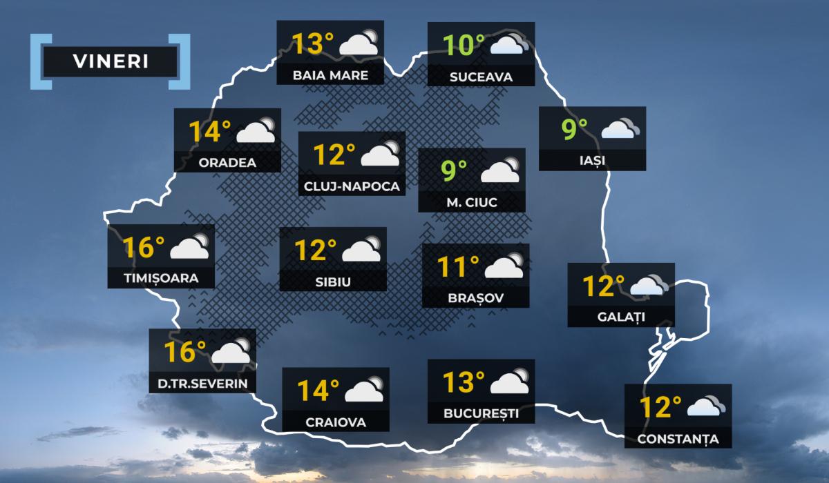 Vremea de mâine 6 martie. Maxime de până la 15°C la început de primavară, dar și nopți cu temperaturi negative