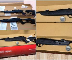 Arme şi 400 de proiectile descoperite într-un colet pe Aeroportul Cluj-Napoca. Expeditorul, o firmă din Cehia