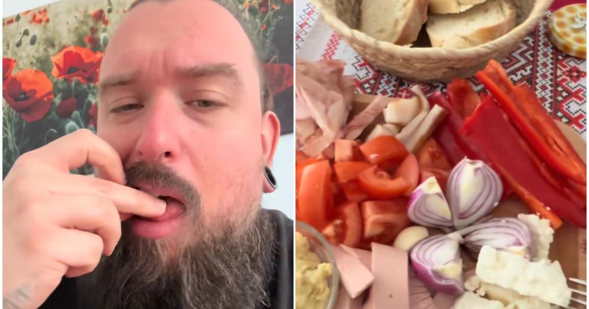 Reacţia unui tiktoker american la micul dejun românesc. Parizer, tobă şi salată de vinete: De asta m-am mutat