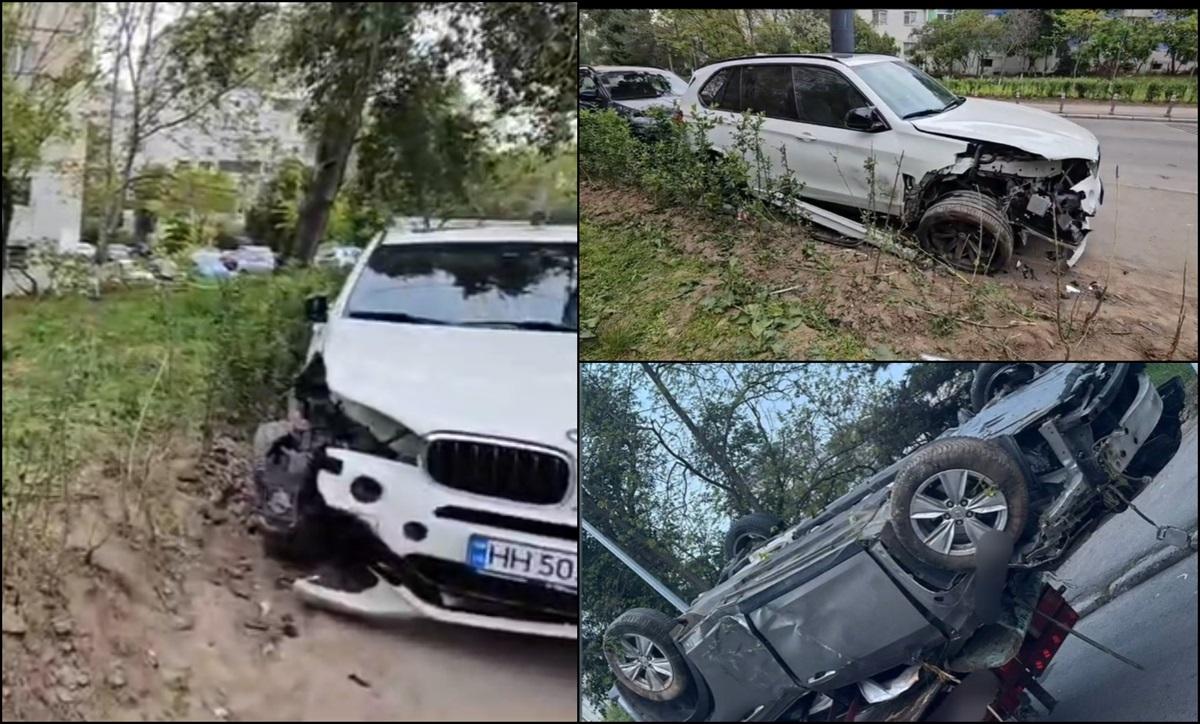 doi-bolizi-de-lux-accident-n-constan-a-unul-dintre-oferi-urm-rit-de-poli-ie-s-a-r-sturnat-dup-impact