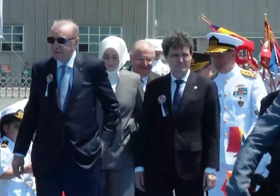 O nouă corvetă în flota României. Nicuşor Dan, alături de Erdogan: "Trăim momente tensionate"