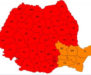 Cod roşu de caniculă în România. Temperaturile urcă până la 41 de grade, nopţile vor fi tropicale