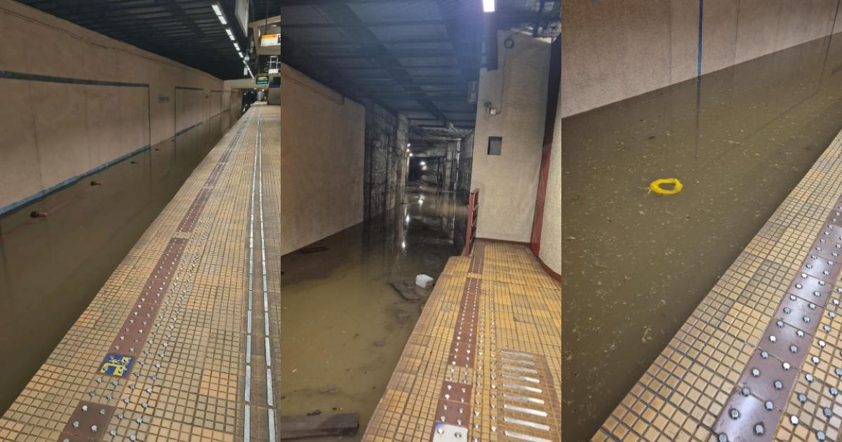 Poza pentru articolul Probleme grave la metrou: staţia Piaţa Victoriei 2 a fost inundată complet. Circulaţia, reorganizată