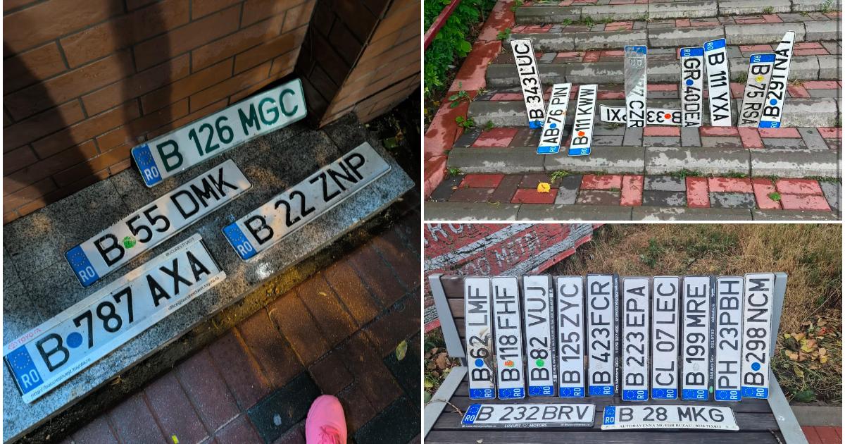 Poza pentru articolul Zeci de plăcuţe de înmatriculare luate de ape în urma furtunii