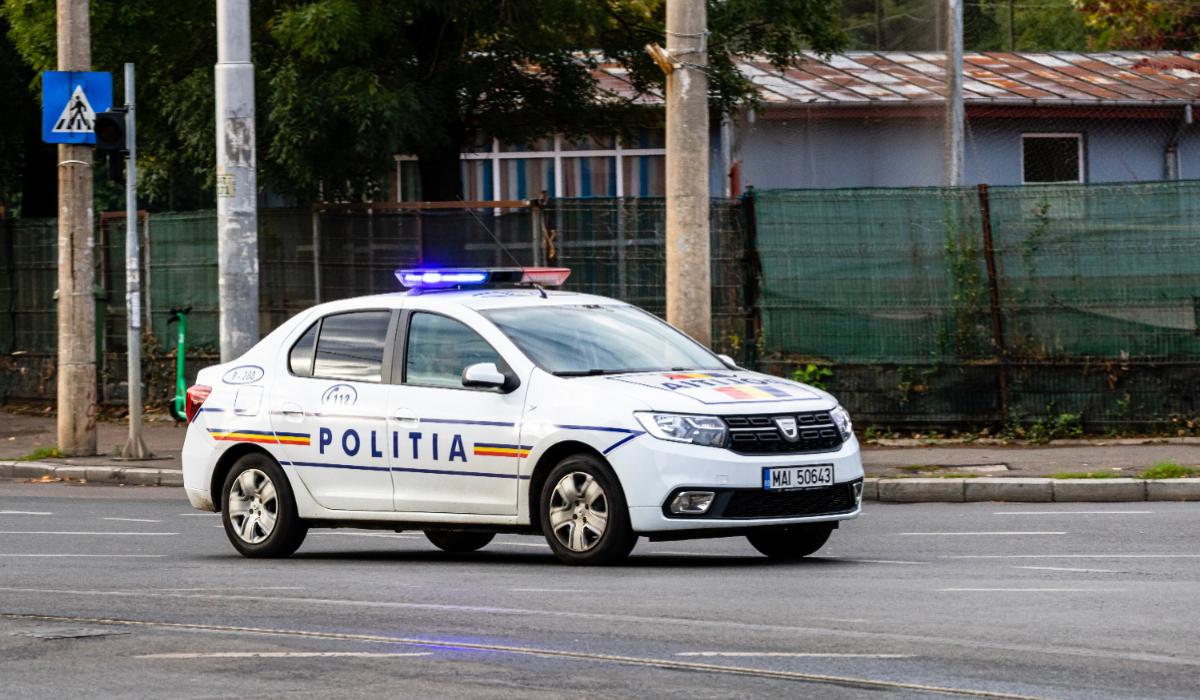 Urmărire cu peripeții între Șimian și Hinova. Un șofer recent eliberat din închisoare a fugit de polițiști