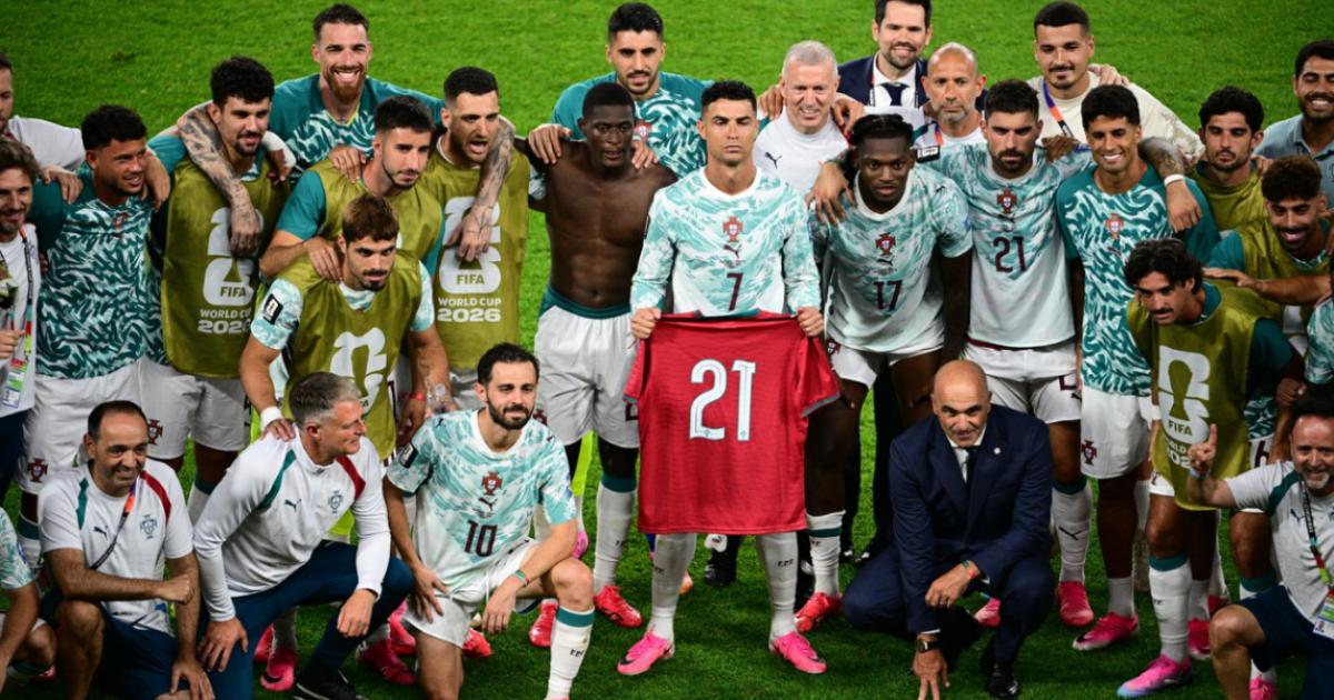 Poza pentru articolul Omagiu pentru Jota după calificarea Portugaliei. Ronaldo și coechipierii i-au dedicat victoria cu Croaţia
