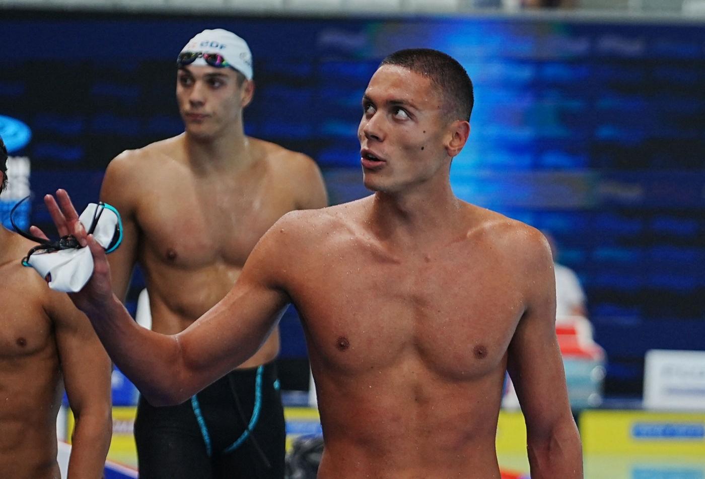 David Popovici s-a calificat în finala probei de 100 m liber la Europenele de nataţie cu cel mai bun timp