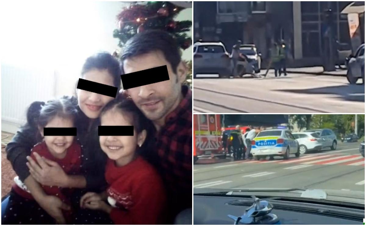 Filmul tentativei de omor din Galați. Tânăra, salvată de un șofer care a protejat-o cu mașina