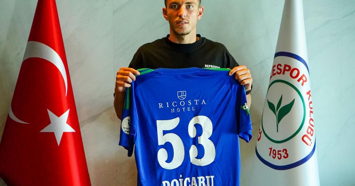 Poza pentru articolul Iustin Doicaru, prezentat oficial la Rizespor. Farul încasează 1,5 milioane de euro