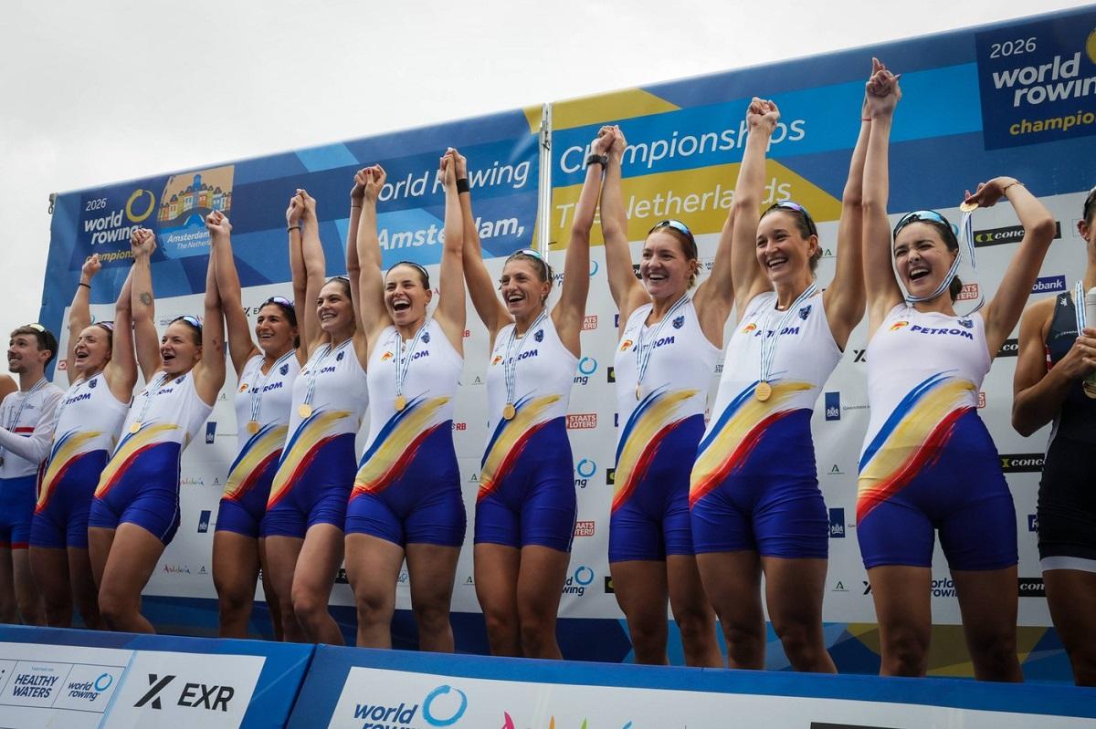 România, 3 medalii de aur la Campionatul Mondial de canotaj. Simona Radiș și Adriana Adam au intrat în istorie